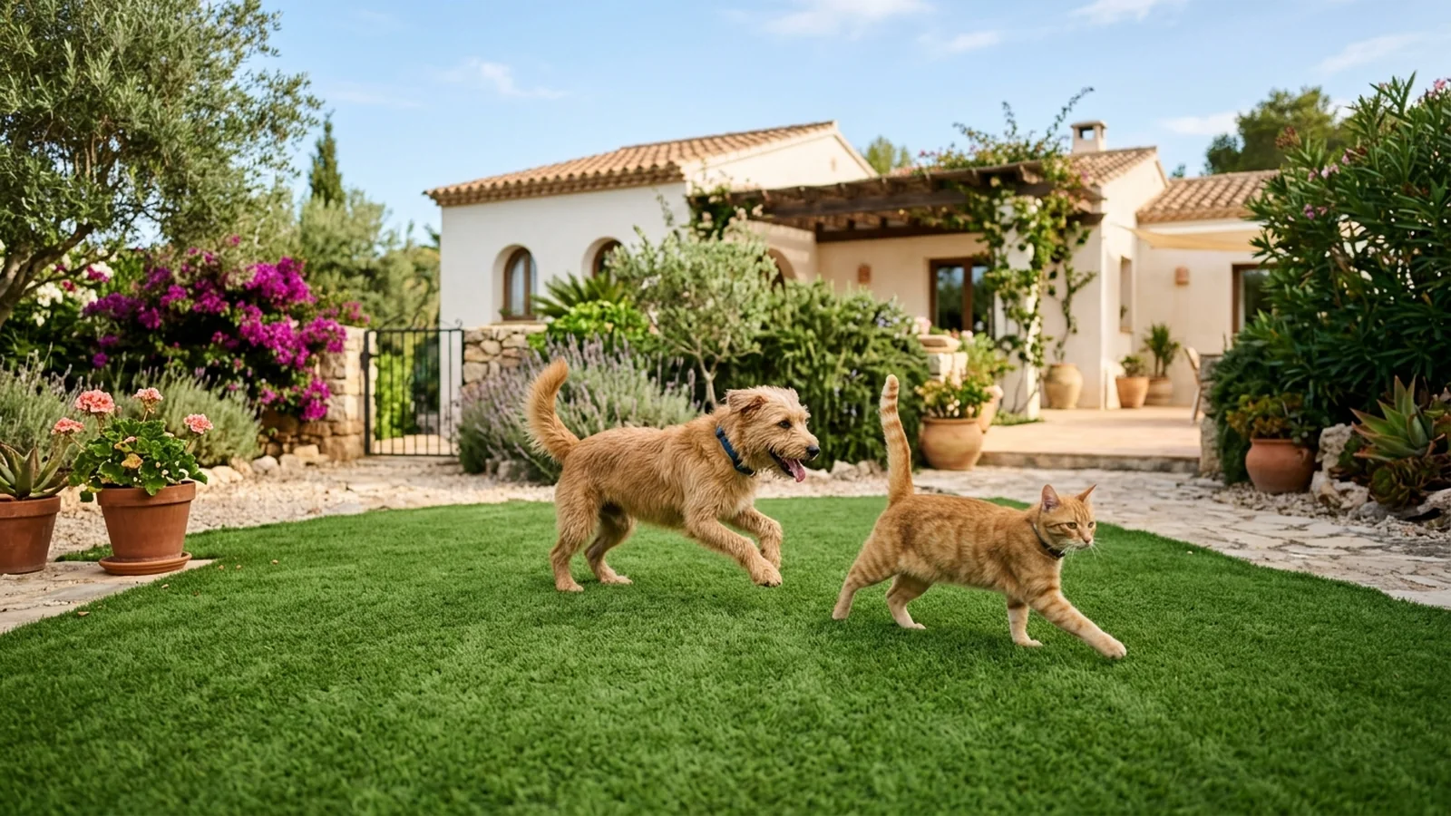 Césped Artificial y Mascotas: ¿Son Compatibles?